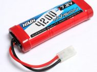 NVISION NIMH 1700MAH RECEIVER 6.0V FLAT/STICK UNI PLUG 20 AWG